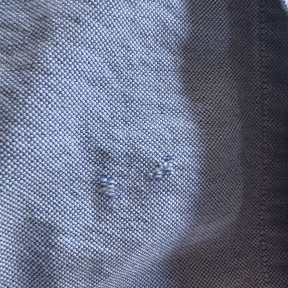 VTG 90's Ralph Lauren Mens Button Down Shirt 16-35 Blue Long Chambray Denim - Picture 7 of 7